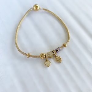 18k Gold Charm Bracelet